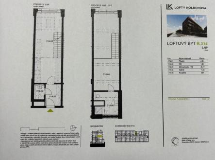 Pronájem bytu, 2+kk, 54 m²