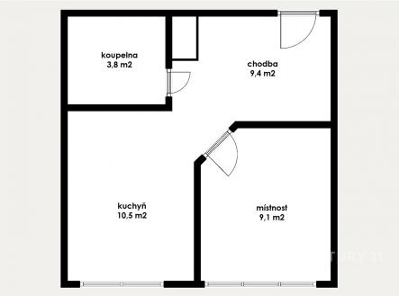 Prodej bytu, 2+kk, 33 m²