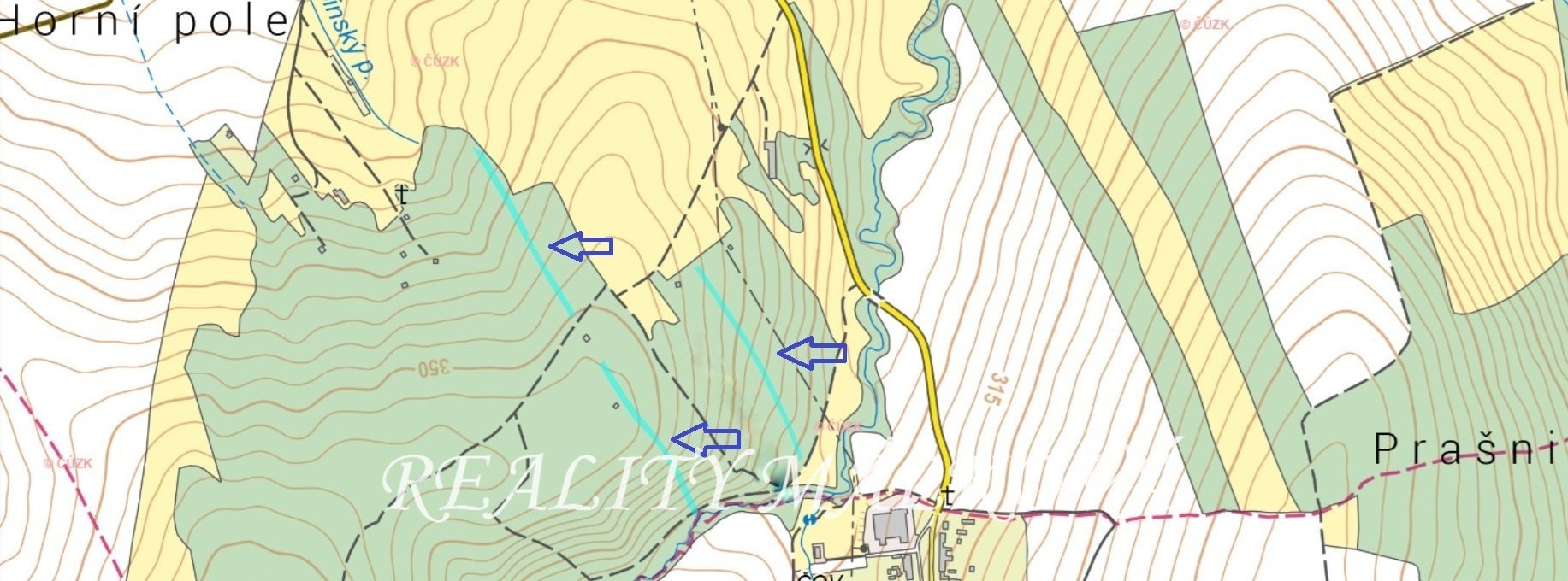 Prodej lesního pozemku, 6.346 m2, Nivnice, okres Uherské Hradiště