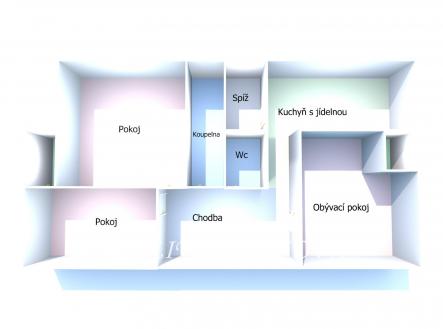 Prodej bytu, 3+1, 92 m²