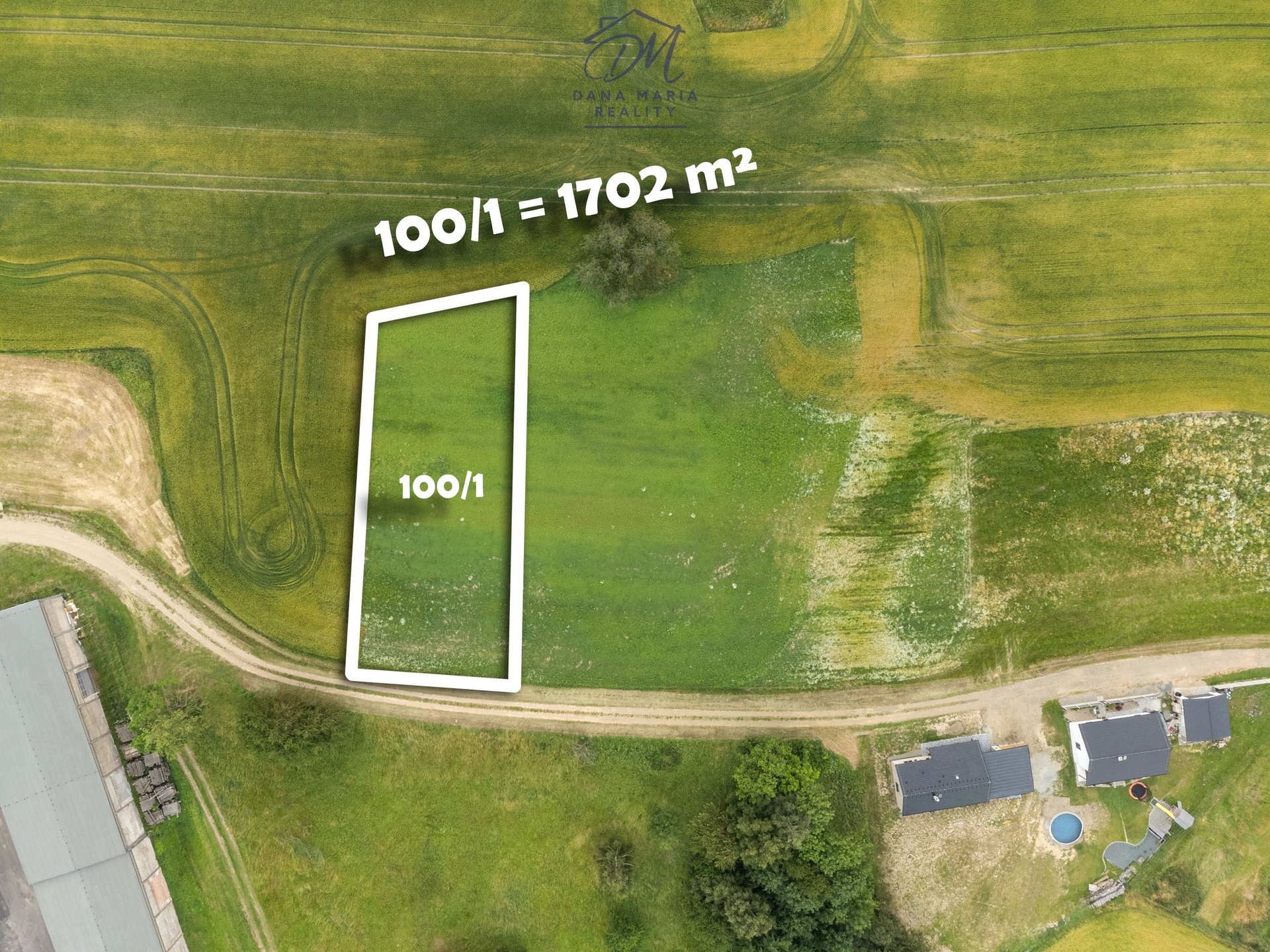 Prodej pozemky pro bydlení, 1.702 m² - Bohdaneč - Prostřední Ves