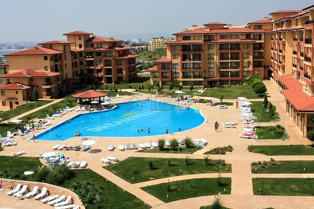 Výhled na moře a bazén Apartmán s 1 ložnicí v Magic Dreams, St. Vlas