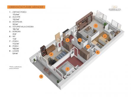 Prodej bytu, 3+1, 70 m²