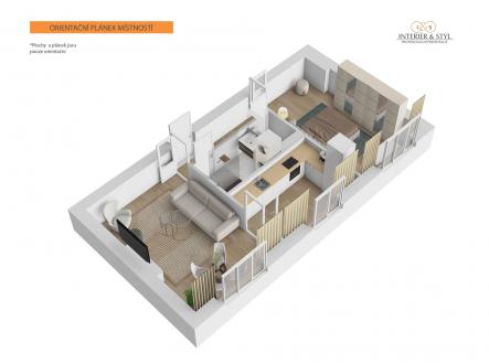 Prodej bytu, 2+1, 56 m²