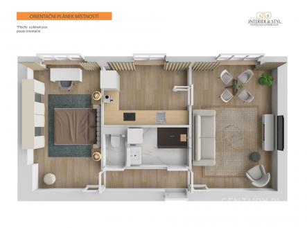 Prodej bytu, 2+1, 56 m²