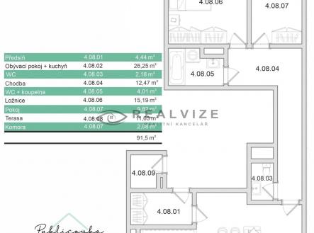 Prodej bytu, 3+kk, 92 m²