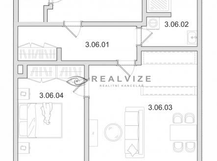 Prodej bytu, 2+kk, 55 m²