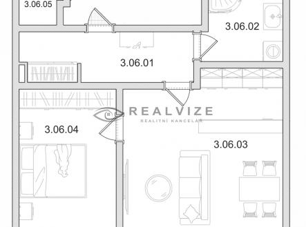 Prodej bytu, 2+kk, 55 m²