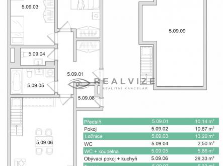 Prodej bytu, 4+kk, 100 m²