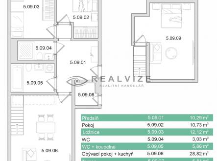 Prodej bytu, 4+kk, 107 m²