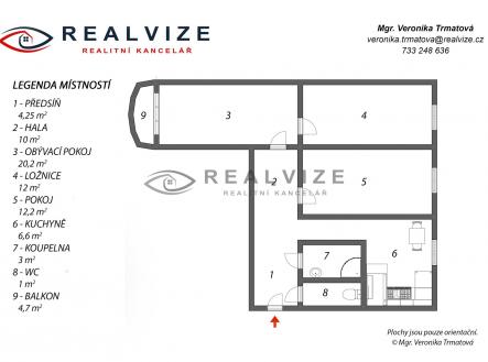 Prodej bytu, 3+1, 75 m²