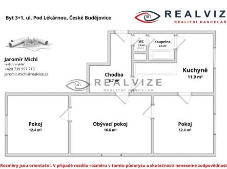 Půdorys, 3+1 Pod lekárnou, ČB