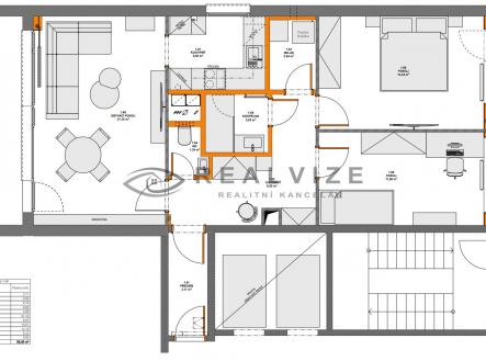 Pronájem bytu, 3+kk, 93 m²