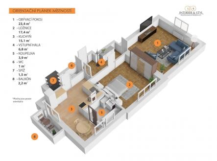 Prodej bytu, 2+1, 65 m²