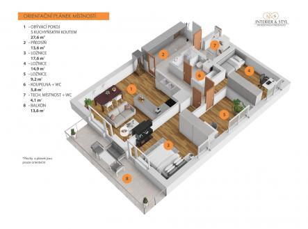 Prodej bytu, 4+kk, 118 m²