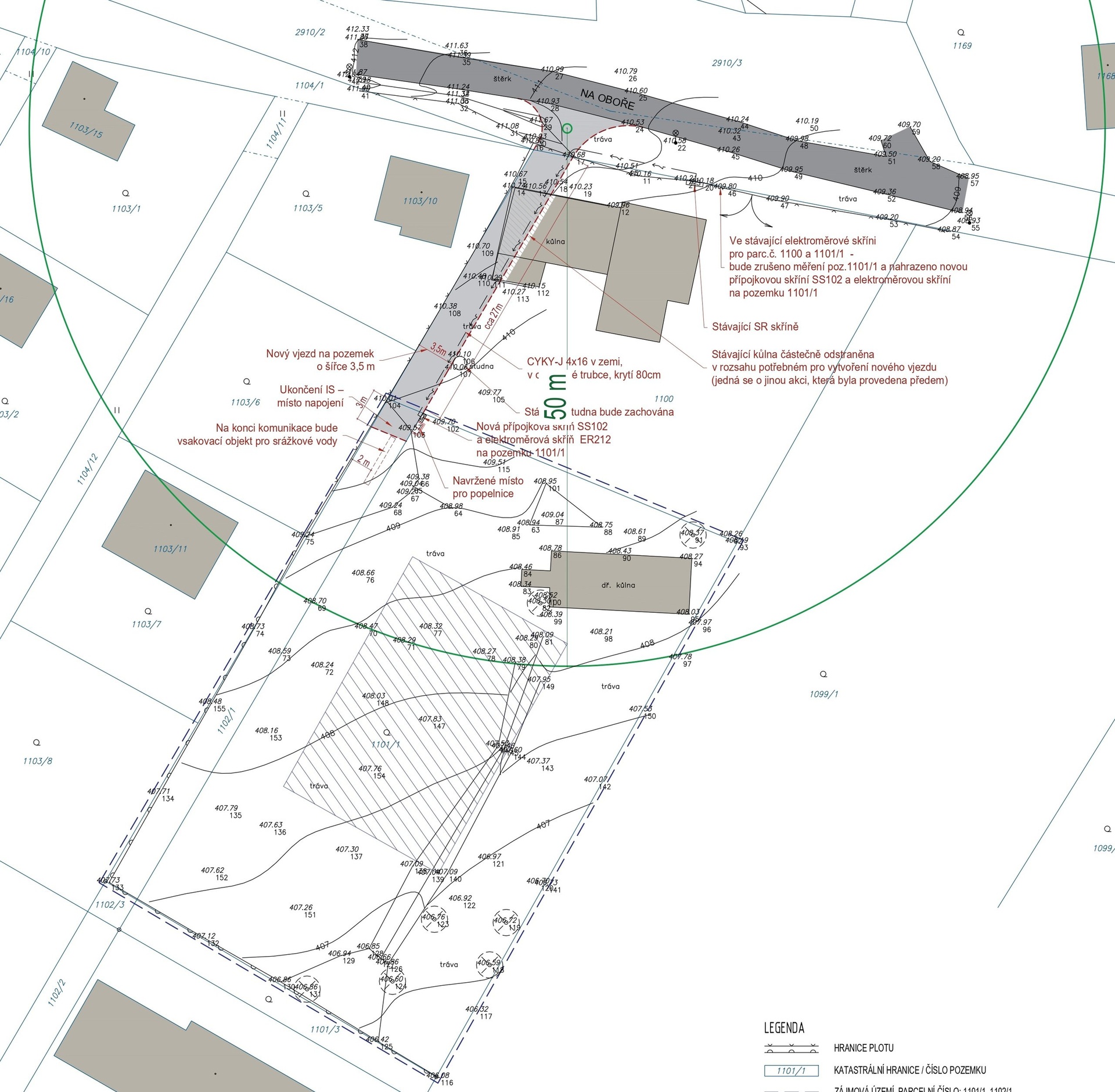 Velkorysý pozemek s duší a výhledem na zámek 1 923 m², Mníšek pod Brdy
