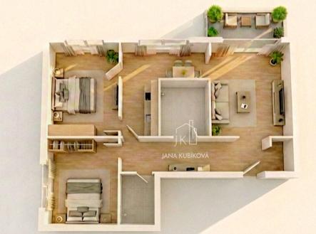 Prodej bytu, 3+1, 70 m²