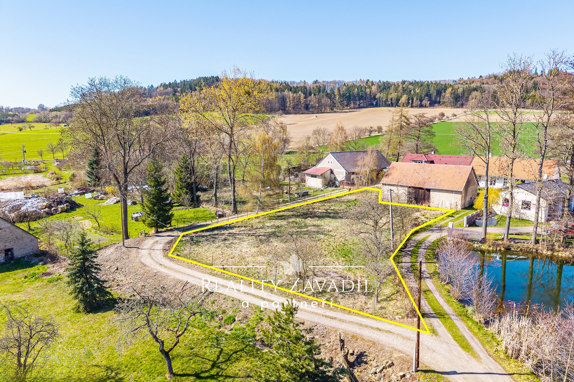 Prodej stavebního pozemku 1 230 m², Jankov - Otradovice