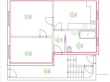 Prodej bytu, 2+1, 64 m²