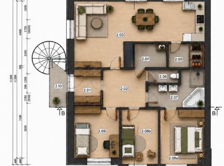 Prodej bytu, 3+kk, 87 m²