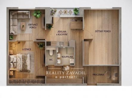 Prodej bytu, 2+1, 78 m²