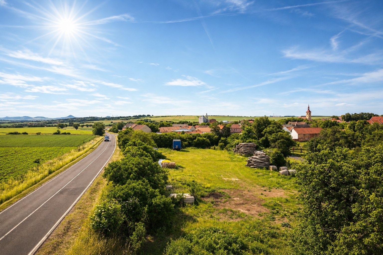 Prodej, stavební pozemek, 2351 m2, Sušany - Strupčice