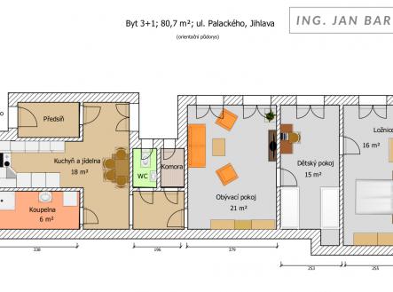 Prodej bytu, 3+1, 80 m²