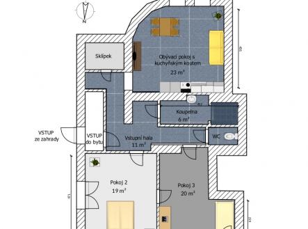 Prodej bytu, 3+kk, 86 m²