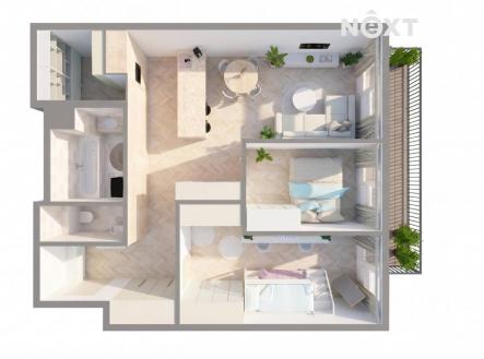 Prodej bytu, 3+kk, 90 m²