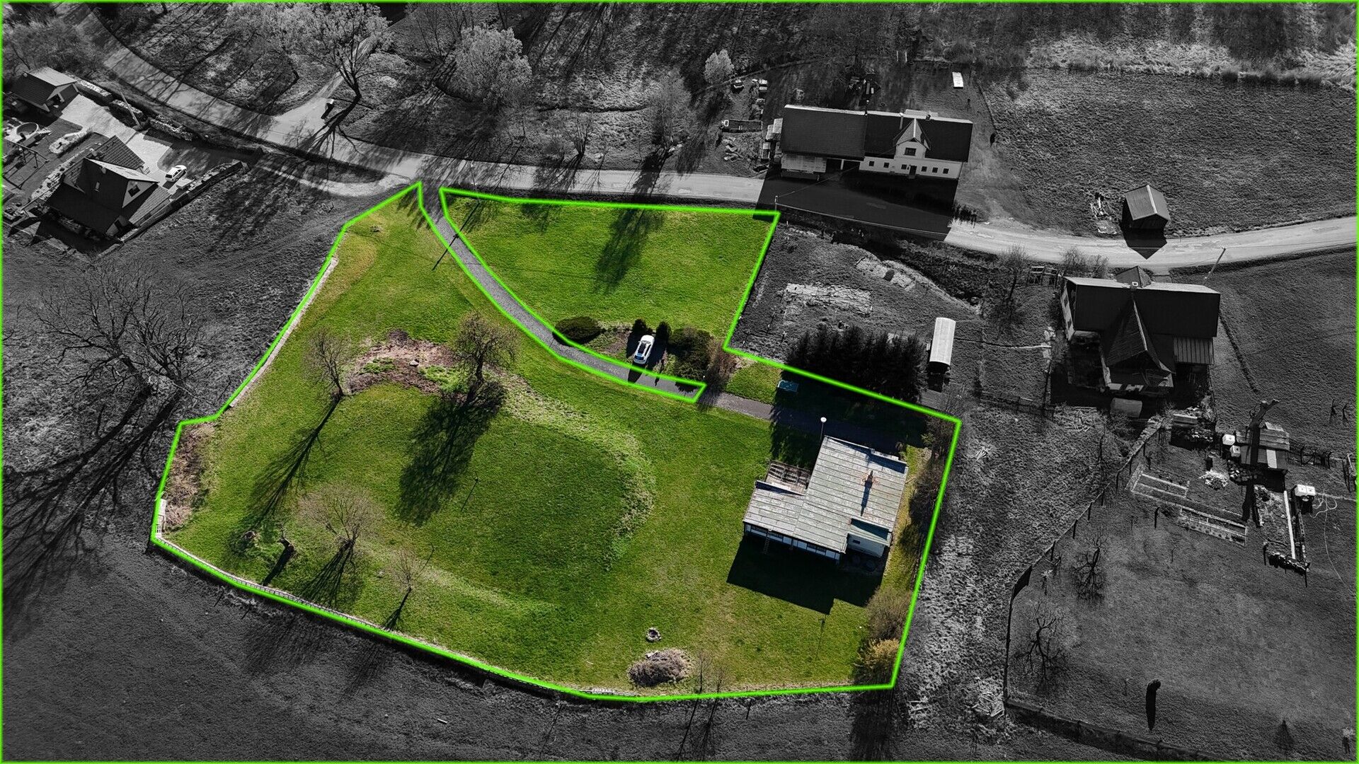 Prodej stavby k rekonstrukci u Adršpašsko teplických skal, pozemek  5062 m²