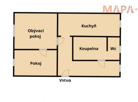 Prodej bytu, 2+1, 65 m²