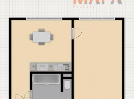 Pronájem bytu, 1+1, 35 m²