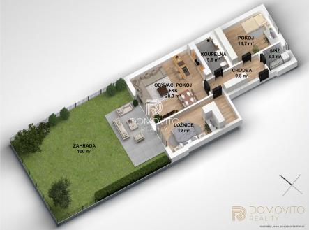 Prodej bytu, 3+kk, 182 m²