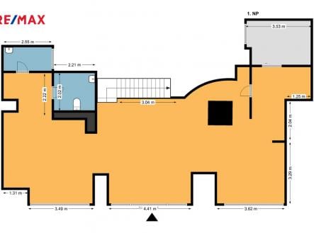 Pronájem - obchodní prostor, 115 m²