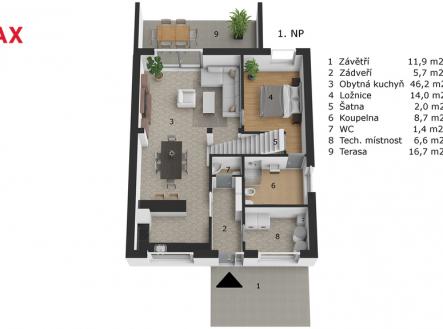 Prodej domu/vily, 168 m²