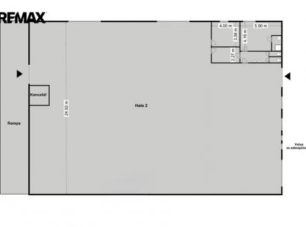 Pronájem skladovací prostor, 940 m²