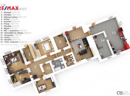 Prodej chaty/rekreačního objektu, 460 m²