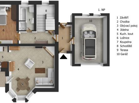 Pronájem domu/vily, 185 m²
