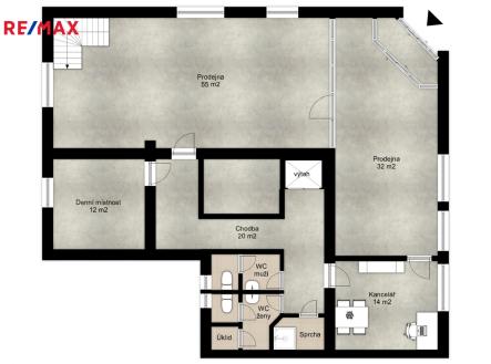 Pronájem obchodní prostor, 113 m²