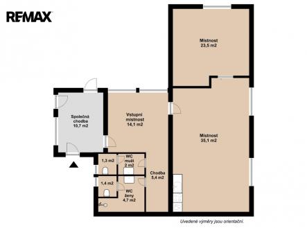 Pronájem kanceláře, 88 m²