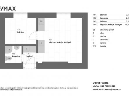 Prodej bytu, 2+kk, 29 m²