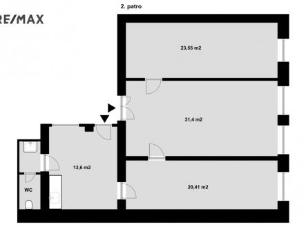Pronájem kanceláře, 97 m²