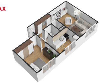 Prodej bytu, 2+1, 50 m²