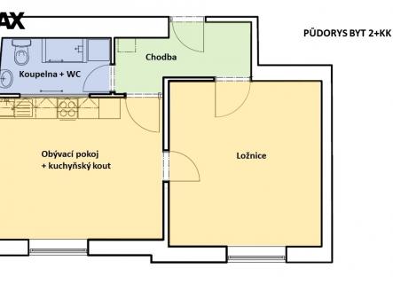 Pronájem bytu, 2+kk, 51 m²