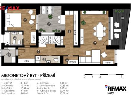 Prodej bytu, 4+kk, 175 m²