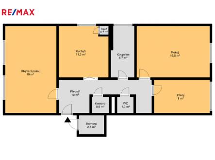 Prodej bytu, 3+1, 84 m²