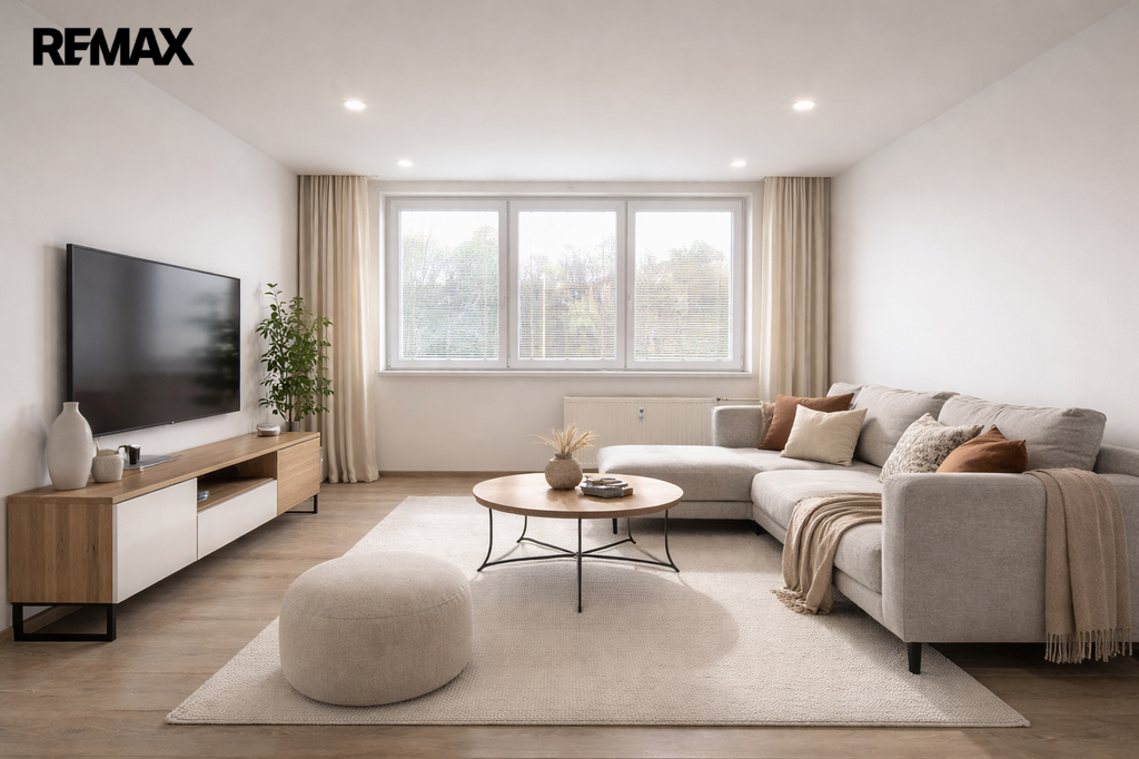 Vizualizace - obývací pokoj