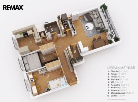 Prodej bytu, 3+1, 77 m²