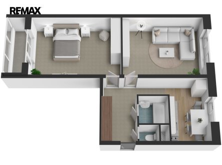 Pronájem bytu, 2+1, 50 m²