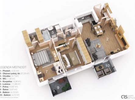 Prodej kanceláře, 68 m²